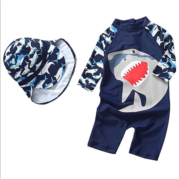 Other - Shark Toddler Boy One Piece Swimwear Size 2/3